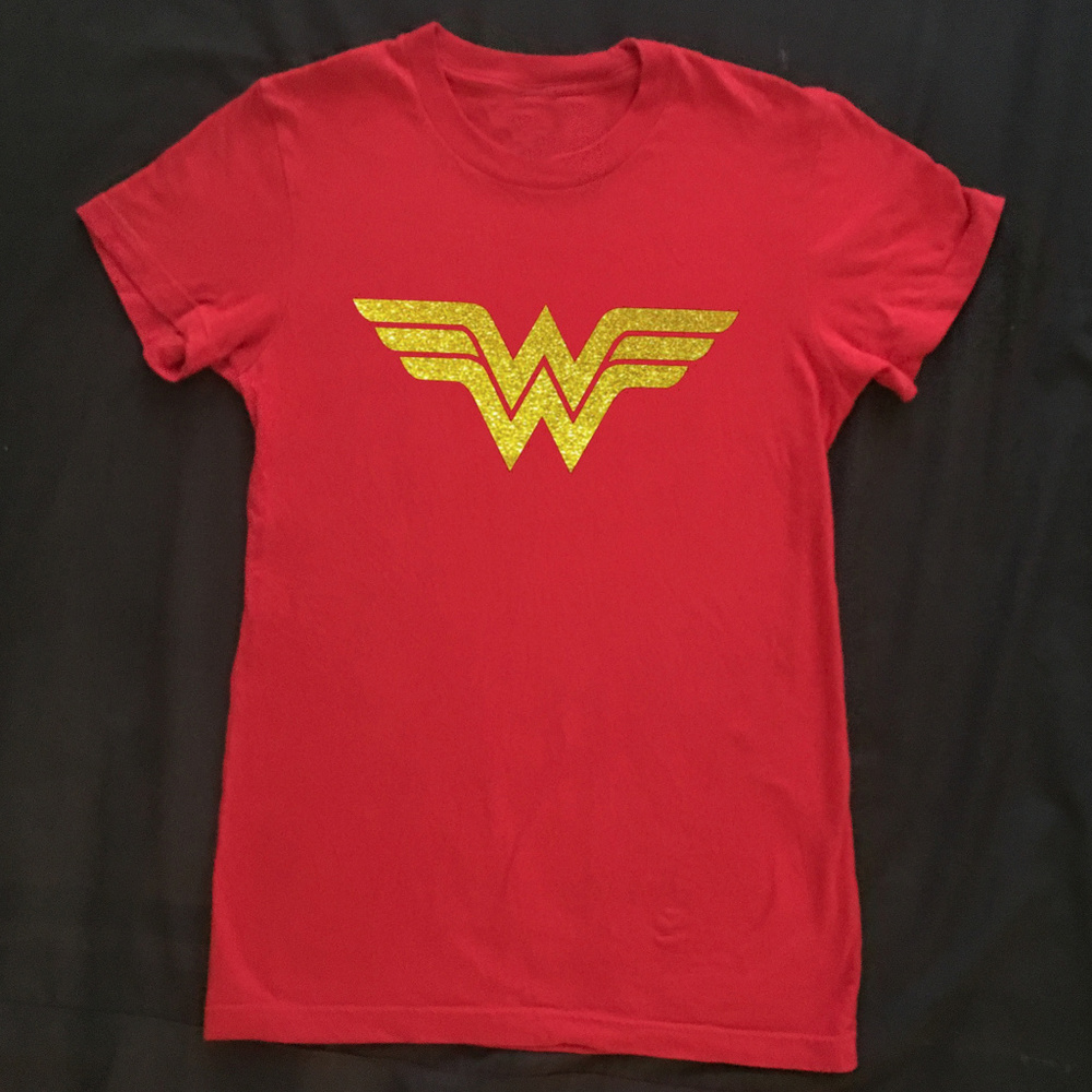 Women's Red Wonder Woman Top